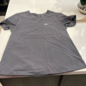 Figs limited edition charcoal Catarina scrub top small